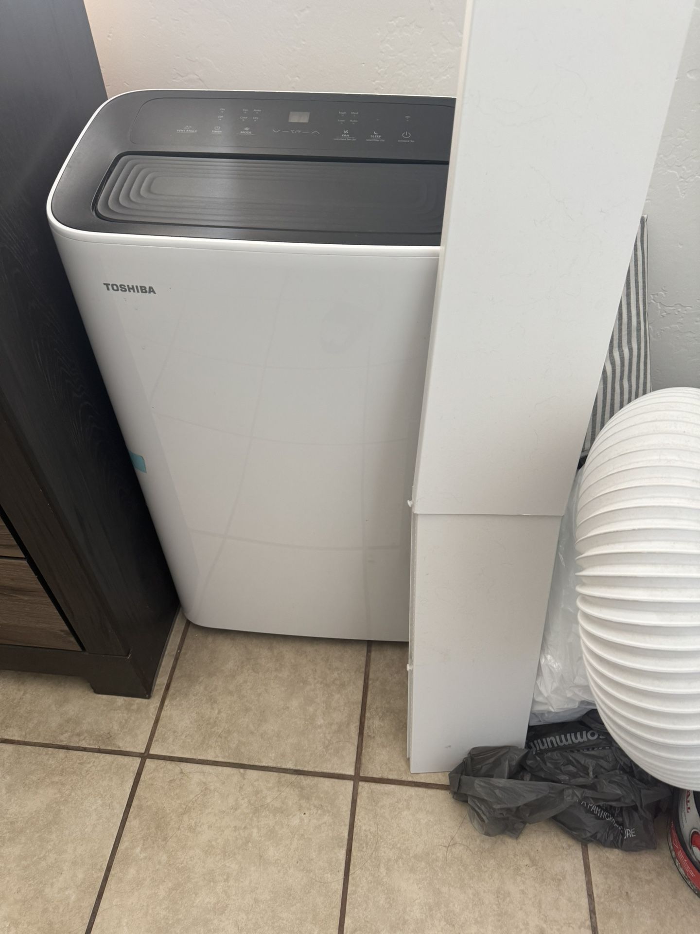 8,000 (DOE) BTU Portable Air Conditioner Cools 350 sq. ft. with Dehumidifier and Remote Control in White