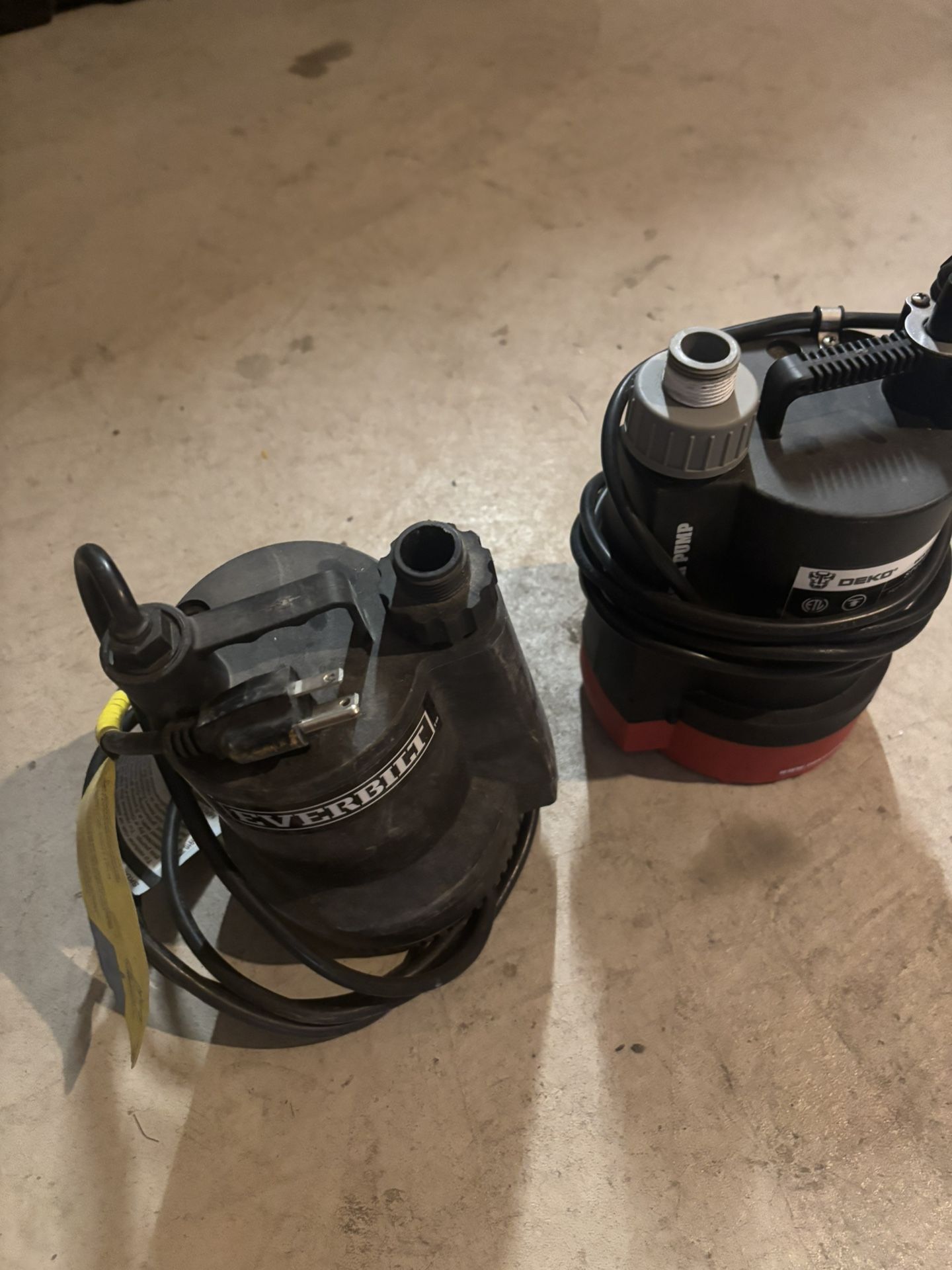 Sump Pumps 