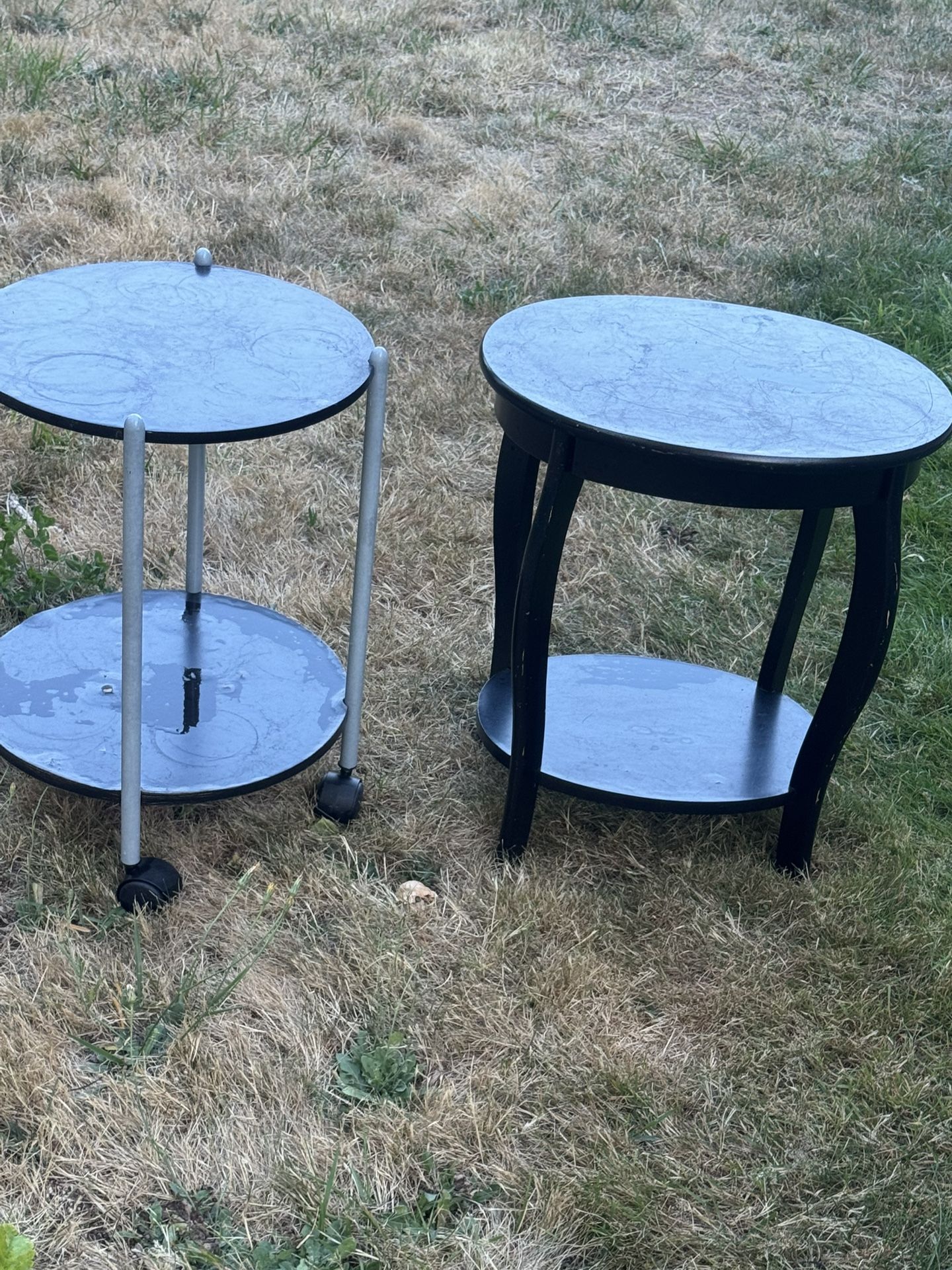 2 End Table For Deck Or Plant