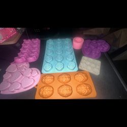 Seven silicone molds