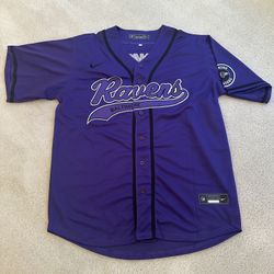 Lamar Jackson Baltimore Ravels Baseball Jersey Purple