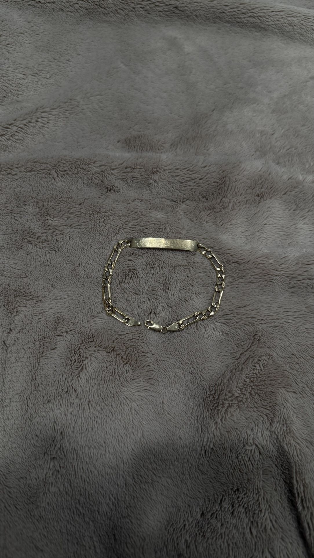 14k Gold ID Figaro Bracelet