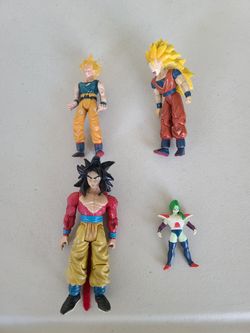 Vintage 2003 Jakks Pacific DBZ Dragon Ball Z Goku Action Figure Lot