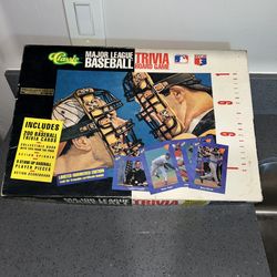 Classic Baseball Trivia Board Game With 200 Baseball Trivia Cards Actual Baseball Cards