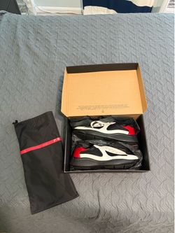 prada cups white, red