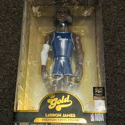 FUNKO GOLD Lebron James 12 in. Vinyl Figure, Limited Edition 3000 Pcs Blue Jersey