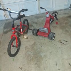Bike And Big Wheels For Sale