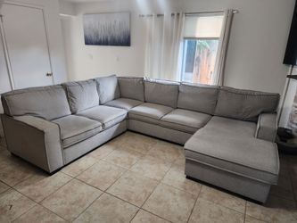 Couch/Sectional Bed Cloth Fabric (Light Grey Color)