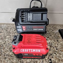 NEW Craftsman 20V Battery & Charger 