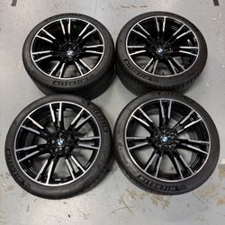20" OEM BMW 706M Ronal Black Factory Rims Wheels Michelin Tires Fits F90 M5