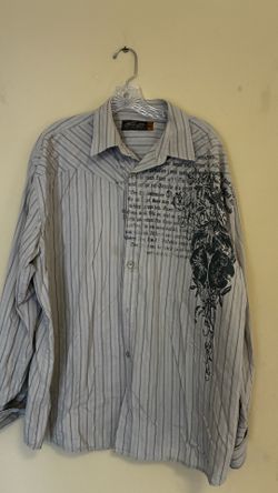 Shirt button down long sleeve xxl