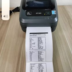 Zebra  Zp505 Labeled Printer