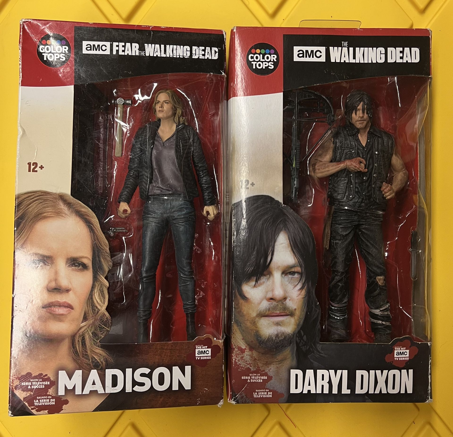 (2) The Walking Dead Figures -Madison And Daryl Dixon