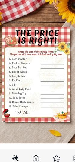 Baby Shower Party Pack