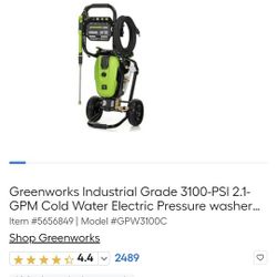 New - Greenworks Pro 3100psi Pressure Washer