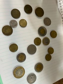 Lot misc foreign coins