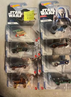 Hot Wheels 2021 Star Wars set of eight
