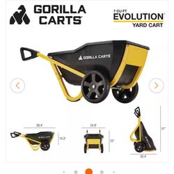 Gorilla 🦍 Gorilla 🦍 Yard Wheelbarrow DumpCart
