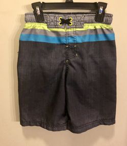 CHEROKEE Boys Striped Swim Trunks!