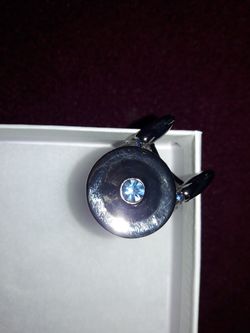STAR TREK ENTERPRISE BLUE SAPPHIRE SILVER RING