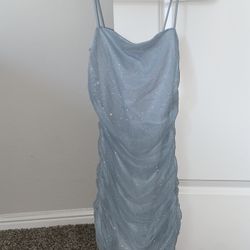 Light Blue Sparkly Dress