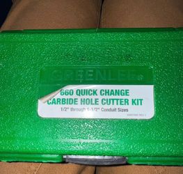 Greenlee 660 Quick Change Carbide Hole Cutter Set