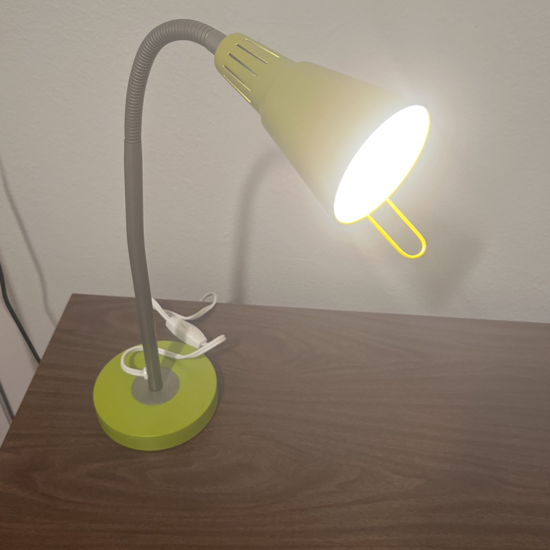 Ikea Kvart Gooseneck Desk Table Lamp Bright Green Work Light