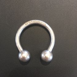 Designer Silver Key Ring 