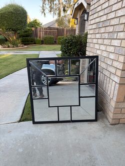 30 inch square metal mirror