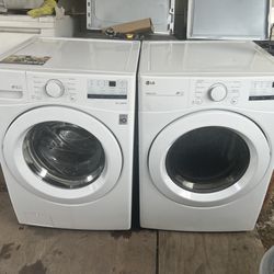 LG gas front load washer and dryer in good condition with three months warranty free delivery in the Oakland area outside the Oakland area there a cha