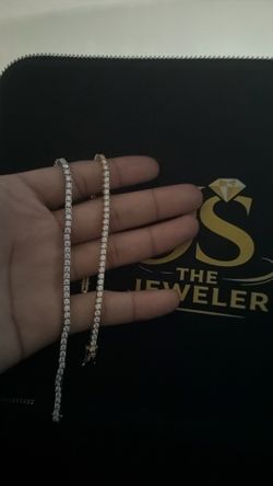 3mm Moissanite tennis bracelets