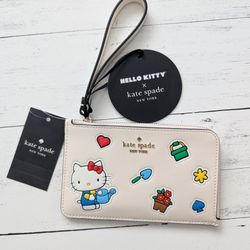 NWT Kate Spade Hello Kitty Wristlet