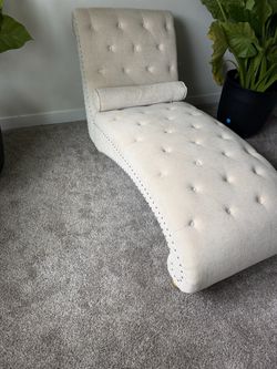 Cream Chaise Chair