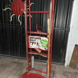 Red Heavy-Duty Appliance Handtruck Dolly w/ Strap