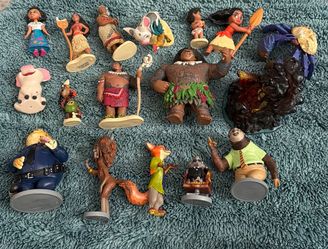 Disney Figure Lot – Moana, Zootopia, Encanto