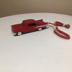 Telemania- 57 Chevy -Telephone -Red Color with Cords