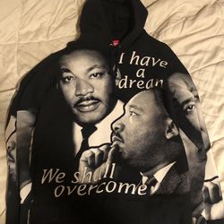 Supreme MLK Large Black Hooded Sweatshirt! Great Condition! Great $$$!