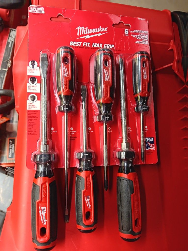 Milwaukee Cushion - Grip Screwdriver Set 6PC