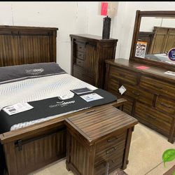Lakleigh Bedroom Sets Queen or King Beds Dressers Nightstands Mirrors Chests Options Finance and Delivery Available 