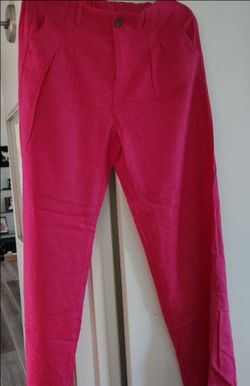 Size large hot pink pants