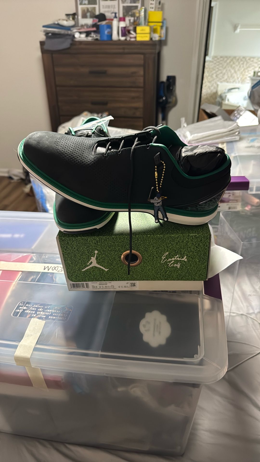 🔥 Jordan ADG Golf Shoes - Black/Malachite/White - New!
