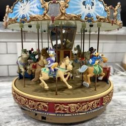 Vintage 1997 A Mickey Holiday Carousel Still In Box