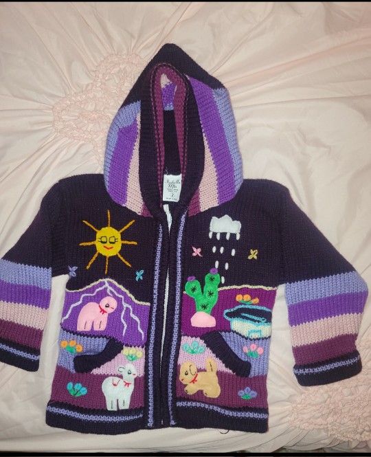 Toddler Girl Zip Up Sweater Cardigan