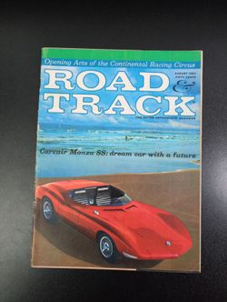 Road & Track August 1963 Vintage Magazine Corvair Monza SS Cover