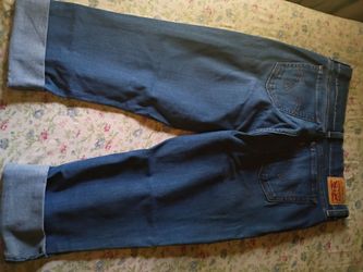 A Nice Women's Pair of Jeans Folded at Bottom