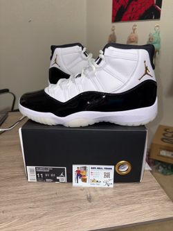 Size 11 - Air Jordan 11 DMP Gratitude White Black Gold