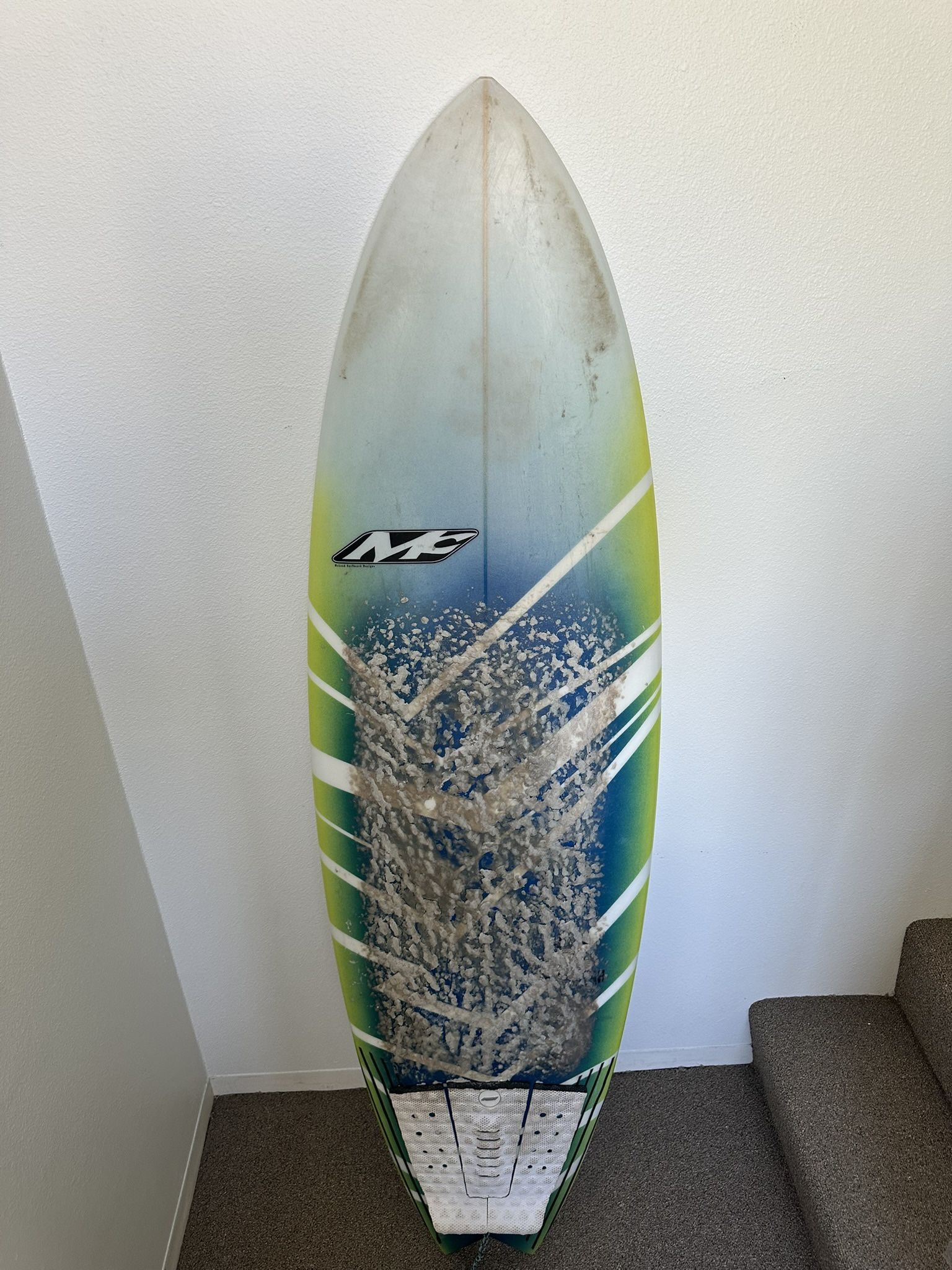 McCloud Dope Fish Surfboard With 2 Sets Fins, Sock And Board Bag