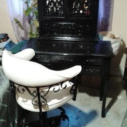 Vintage Vanity W/Swivel Chair 