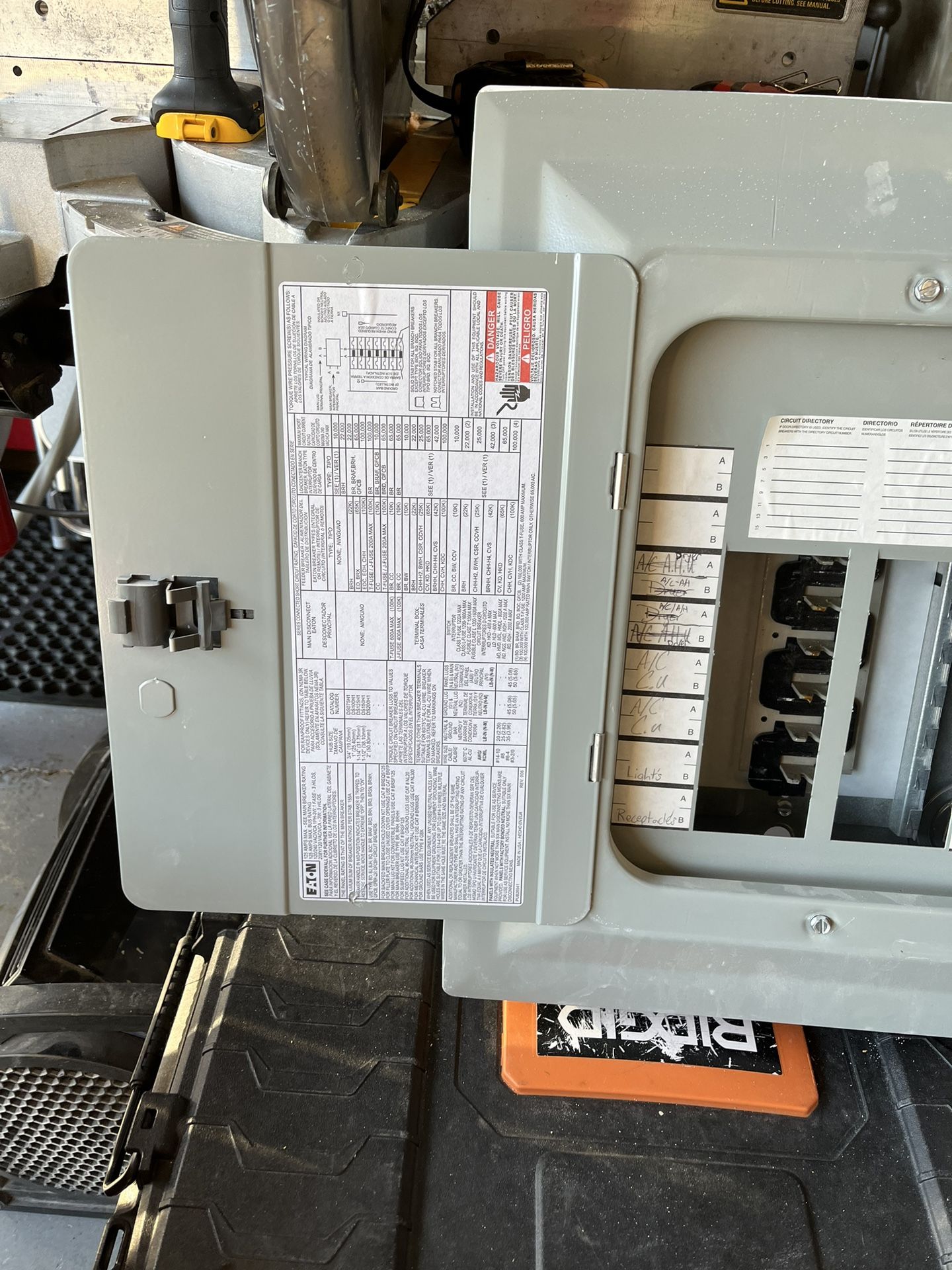 Eaton Breaker Box Sub Panel