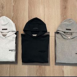 Essential Hoodies (grey , Light Grey, Black)